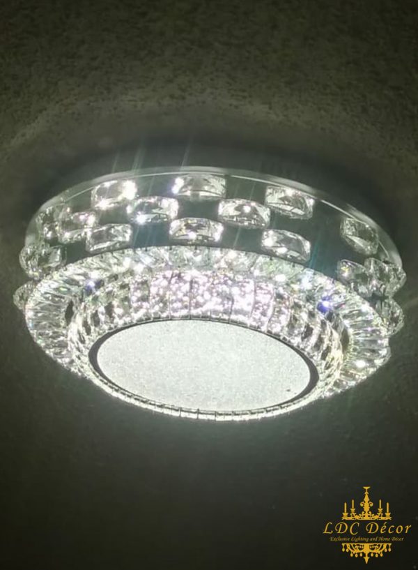 Round Crystal Ceiling Light