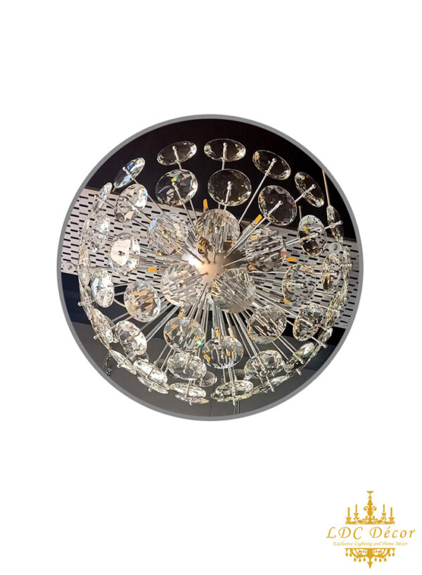 Semi-Circle Glass LED Ceiling Light