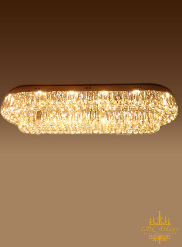 Oval Crystal LED Ceiling Light