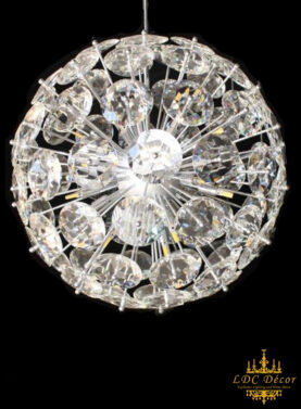 Round Ball Crystal Ceiling Light