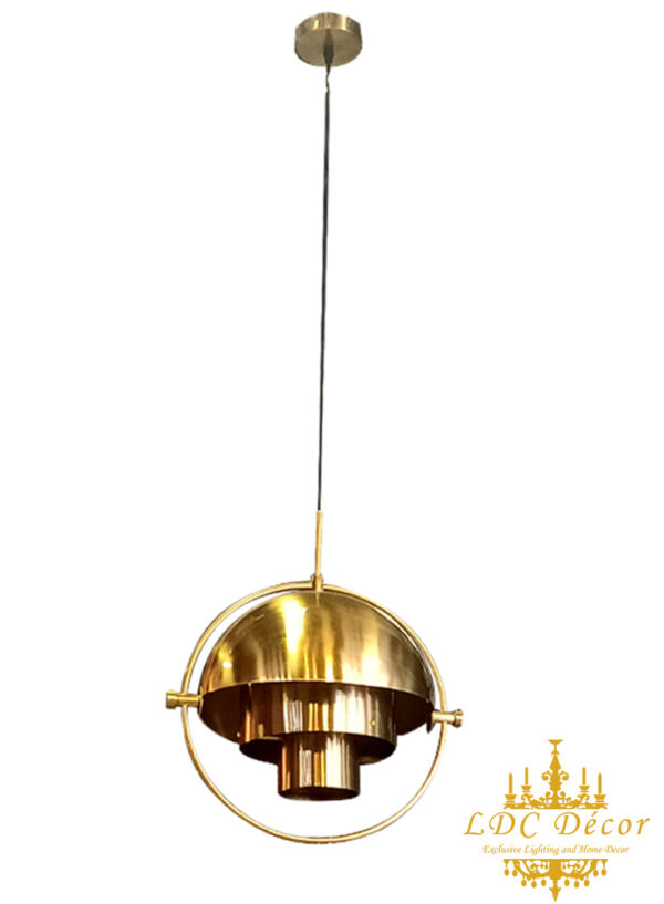 Long Brass Round Light