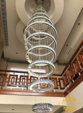 11 Ring Crystal Chandelier